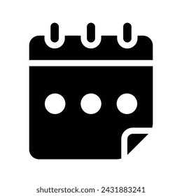 Icono de calendario. Ilustración plana de icono vectorial