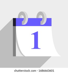 Vector de ilustración isométrica plana de icono de calendario