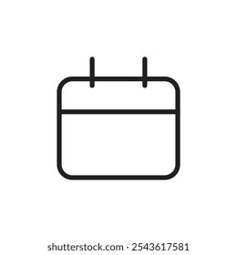 Calendar icon Flat line illustration