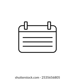 calendar icon Flat logo isolated symbol
