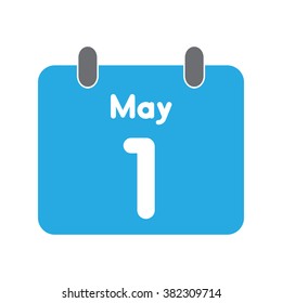calendar icon flat May 1