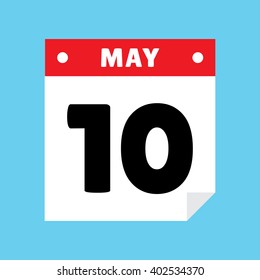 calendar icon flat May 10