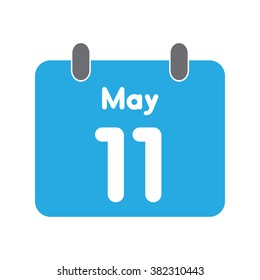 calendar icon flat May 11