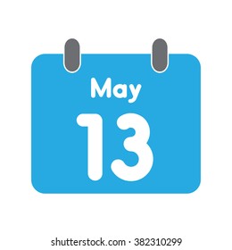 calendar icon flat May 13