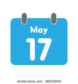 Calendar Icon Flat May 17