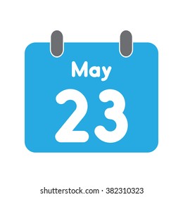 calendar icon flat May 23