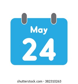 calendar icon flat May 24
