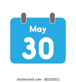 calendar icon flat May 30
