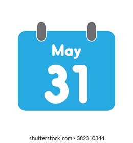 calendar icon flat May 31