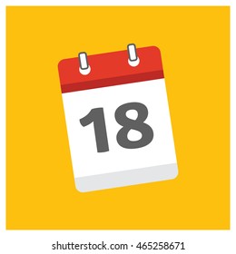 Calendar icon. Flat icon modern design style vector illustration concept.