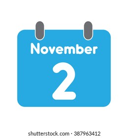 calendar icon flat November 2