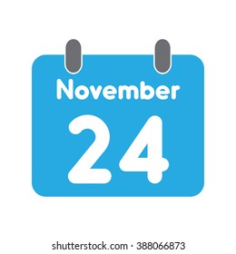 calendar icon flat November 24