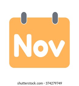 calendar icon flat November