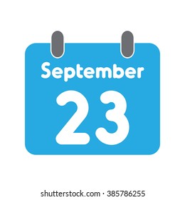 calendar icon flat September 23