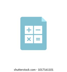 Calendar icon in flat style