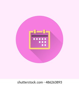 calendar icon. flat style