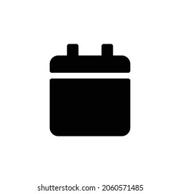 calendar Icon. Flat style design isolated on white background. Vector illustration