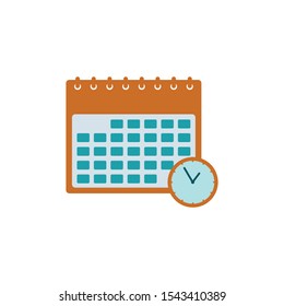 Calendar Icon. Flat style vector EPS.