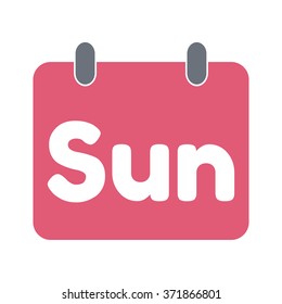 calendar icon flat sunday