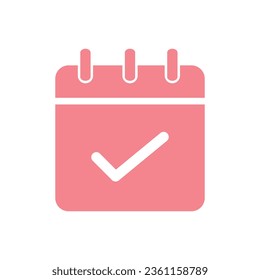 Kalendersymbol. Calendar Flat Icon Symbol Vektorgrafik