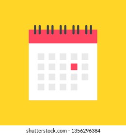 Calendar Icon. Flat Vector Icon