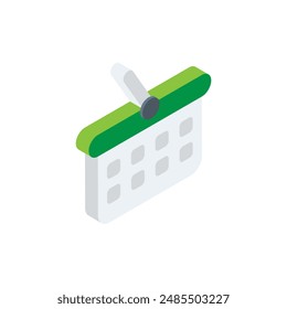 Calendar icon flat vector design