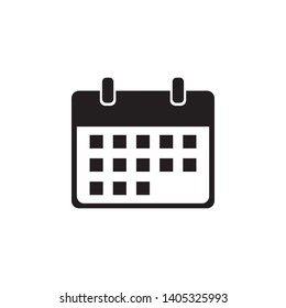 Calendar Icon Flat Vector Illustration