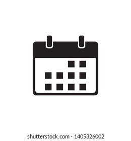 Calendar Icon Flat Vector Illustration