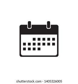 Calendar Icon Flat Vector Illustration