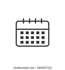 Calendar Icon Flat Vector Illustration