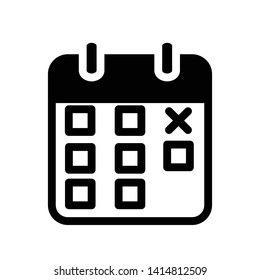 Calendar Icon Flat Vector Illustration - Vector