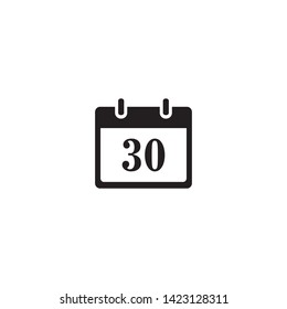 Calendar Icon Flat Vector Illustration - Vector