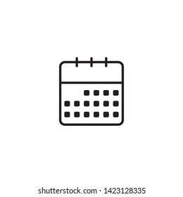 Calendar Icon Flat Vector Illustration - Vector