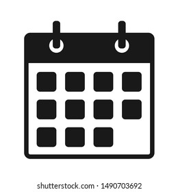 Calendar Icon Flat Calendar Icon Vector Illustration