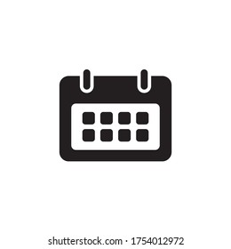 Calendar Icon Flat Vector Illustration Design