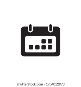 Calendar Icon Flat Vector Illustration Design