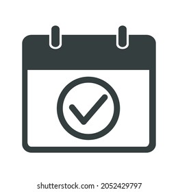 Kalendersymbol Flache Vektorgrafik