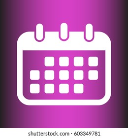 Calendar Icon. flat vector style