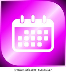 Calendar Icon. flat vector style