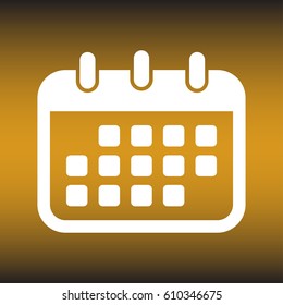 Calendar Icon. flat vector style
