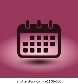 Calendar Icon. flat vector style