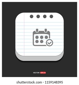 calendar icon - Free vector icon