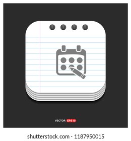 Calendar Icon - Free vector icon