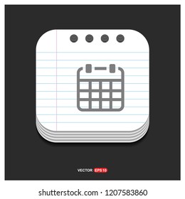 Calendar Icon - Free vector icon
