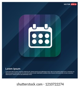 Calendar Icon - Free vector icon
