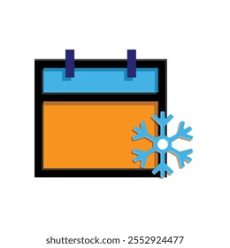 icono de calendario. Calendario con el ícono del engranaje. ícono del Vector del calendario. tiempos importantes o agenda. estilo de diseño plano moderno. diseño del Vector