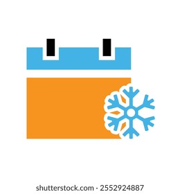 icono de calendario. Calendario con ícono de engranaje. ícono de Vector de calendario. tiempos o agenda importantes. Estilo de diseño sólido. diseño de Vector