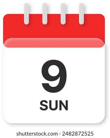 Icono de calendario morfismo de vidrio Vector de color rojo con efecto de vidrio adecuado para el Sitio web o los recursos de iconos móviles.
