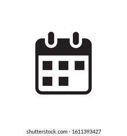 calendar icon, glyph style design