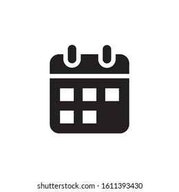 calendar icon, glyph style design